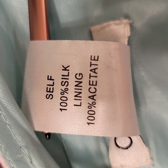 OC by Oleg Cassini VTG 760's Lime Green Strappy Y2k Midi Silk Dress - Size 4 - Picture 10 of 10